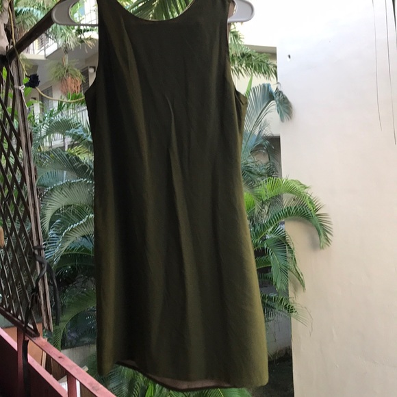 Naven Olive Silk Twiggy Mini Dress - Picture 2 of 4